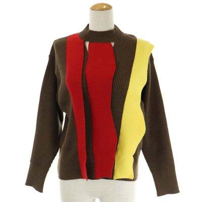 アキラナカ Adela asymmetry panel knit ニット | www.jarussi.com.br
