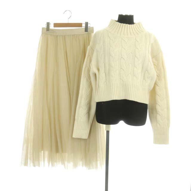 アプワイザーリッシェ 22AW レイヤード ニットセットアップ セーター  