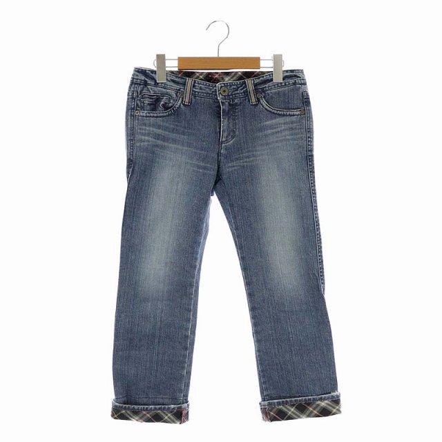バーバリーブルーレーベル BURBERRY BLUE LABEL デニム クロップド
