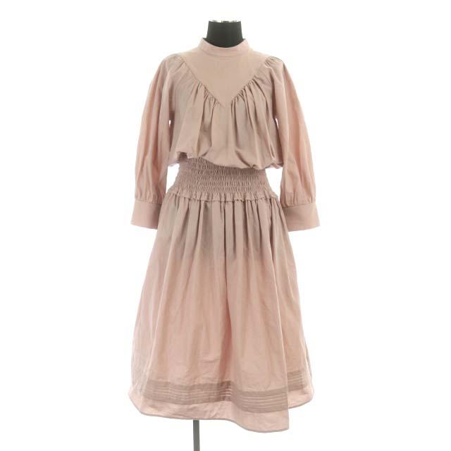 ボーダーズアットバルコニー バックセパレートワンピース ひざ丈 七分