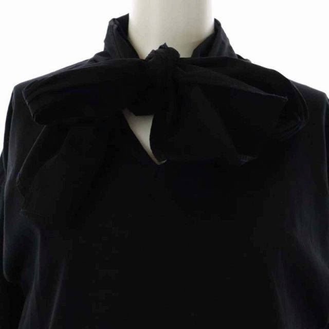 帯電防止処理加工 THIRDMAGAZINEカットコンビボウタイブラウス