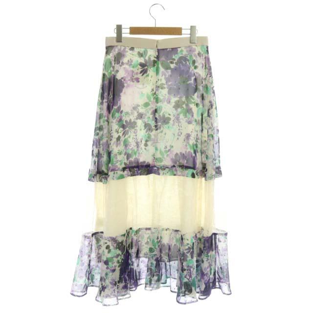未使用品 ジルスチュアート JILL STUART 21AW クレアフラワースカート