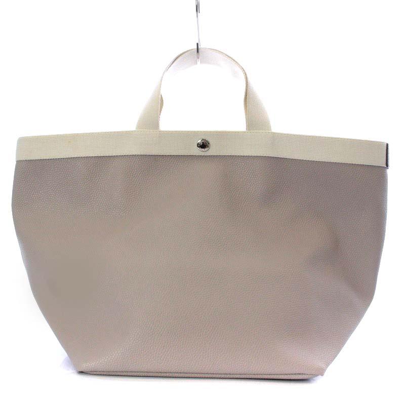 エルベシャプリエ リュクス舟型トート L マスティック イヴォワール