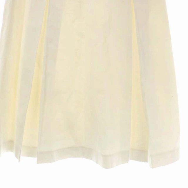 ドゥロワー Drawer バックジップフレアスカート ボックスプリーツ 膝丈  