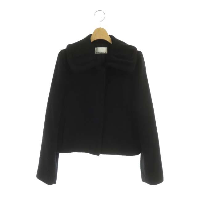 エムプルミエ ブラック M-Premier BLACK アルパカ混ショートジャケット