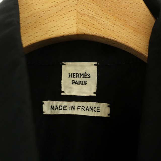 エルメス HERMES マルジェラ期切替デザインブラウス シャツ 切替 長袖