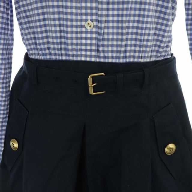 バーバリーブルーレーベル BURBERRY BLUE LABEL ドッキングワンピース ステンカラー 長袖 ミニ丈 ギンガムチェック 38 紺 青 白 :170-402303230242:ブランド古着販売のベクトル 通販 BURBERRY BLUE LABEL ベルト 紺 青