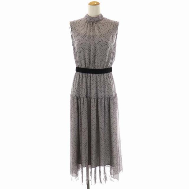 未使用品 アナイ ANAYI 22AW シフォンドットティアードワンピース
