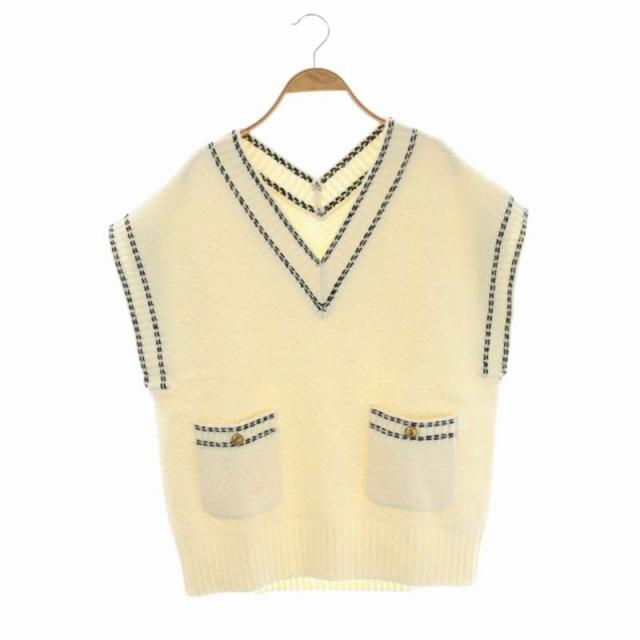 アルページュストーリー Arpege story 22SS ステッチニットベスト V