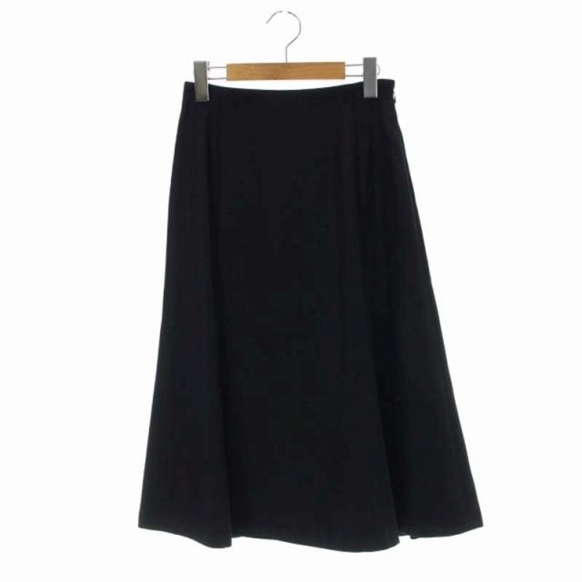 ユナイテッドアローズ UNITED ARROWS フレアスカート ロング 36 濃紺  