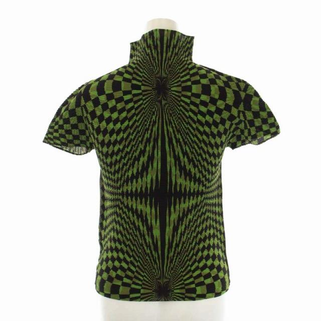 ミーイッセイミヤケ me ISSEY MIYAKE 幾何学柄 ワッフルプリーツ