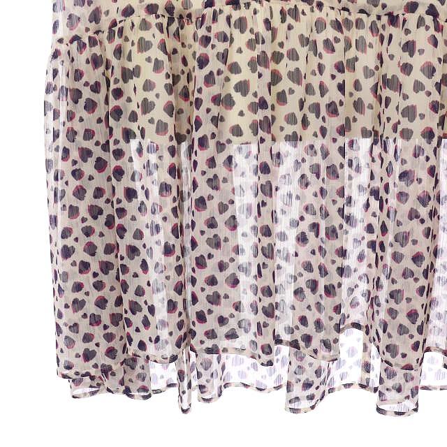 エポカ ザショップ 22SS ハートプリントティアードスカート ロング  