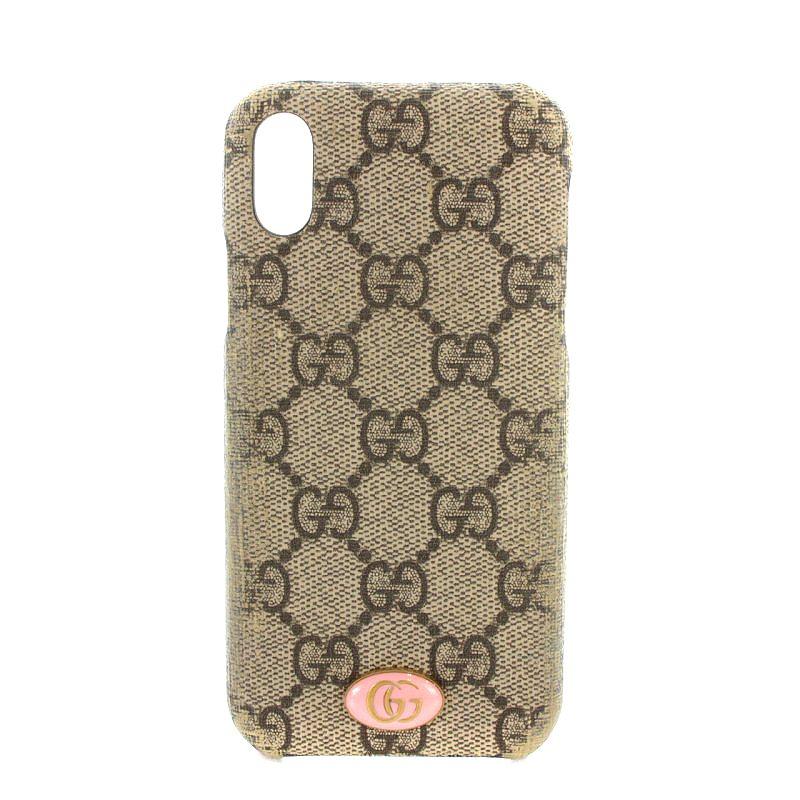 グッチ GUCCI スマホケース iPhoneXSケース GG ベージュ □OH /AK6 