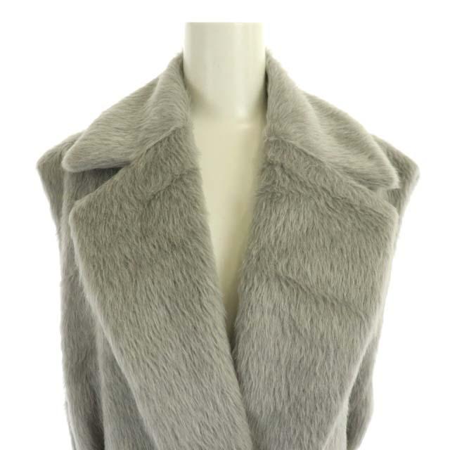 エブール ebure 22AW スーリーアルパカシャギーロングジレ 