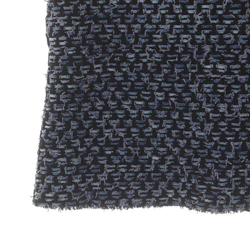 ドゥロワー Drawer ツイード ラメ フリンジスカート 台形スカート ミニ  