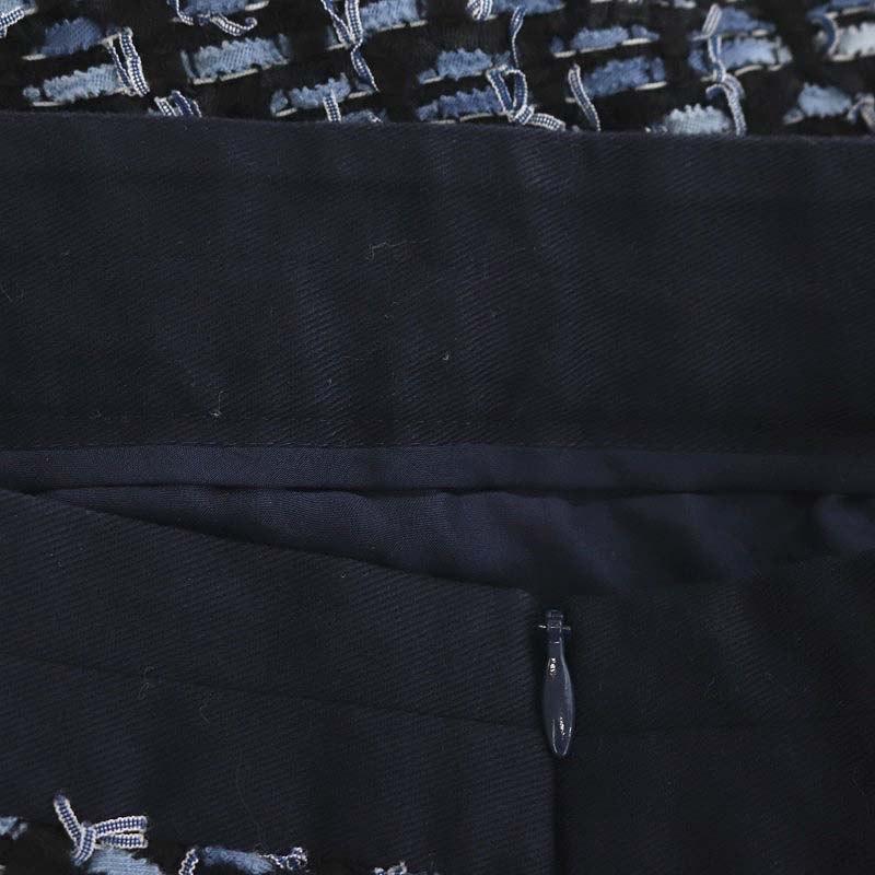 ドゥロワー Drawer ツイード ラメ フリンジスカート 台形スカート ミニ  