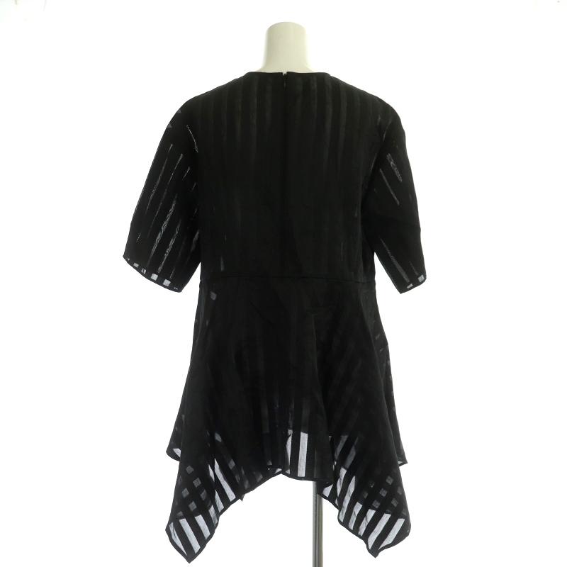 アドーア ADORE 23AW オーガンザストライプブラウス チュニック イ 