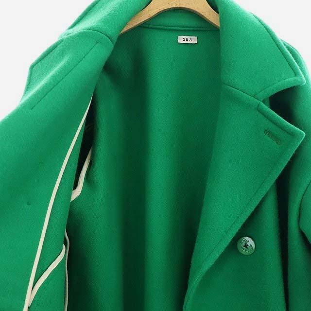 シー THEE ダブルブラッシュドウール2XL ピーコート アウター シー THEE ダブルブラッシュドウール2XL ピーコート アウター