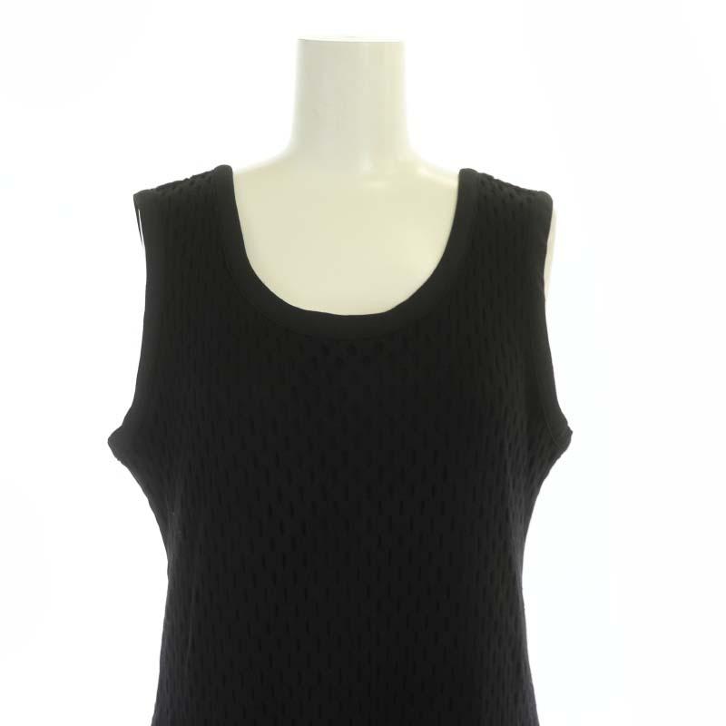 クラネ CLANE 23AW SLEEVELESS MESH ONEPIECE ニットワンピース ロング 
