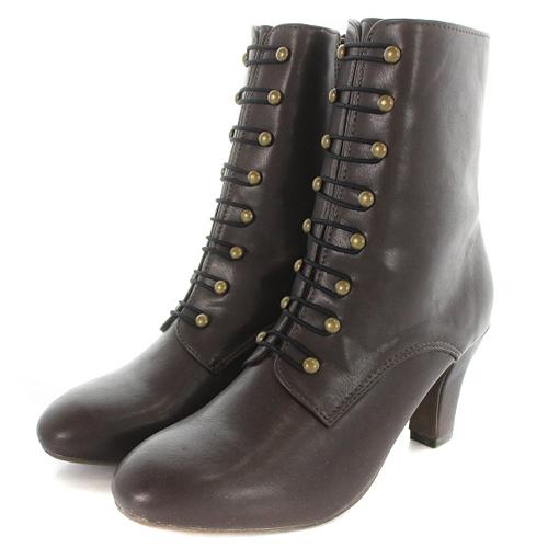 レア✨大人気【美品】ルブタン ナポレオンロングブーツ レザー シルバー金具 38 メゾン ド フルール Maison de FLEUR ナポレオンブーツミドル レザー