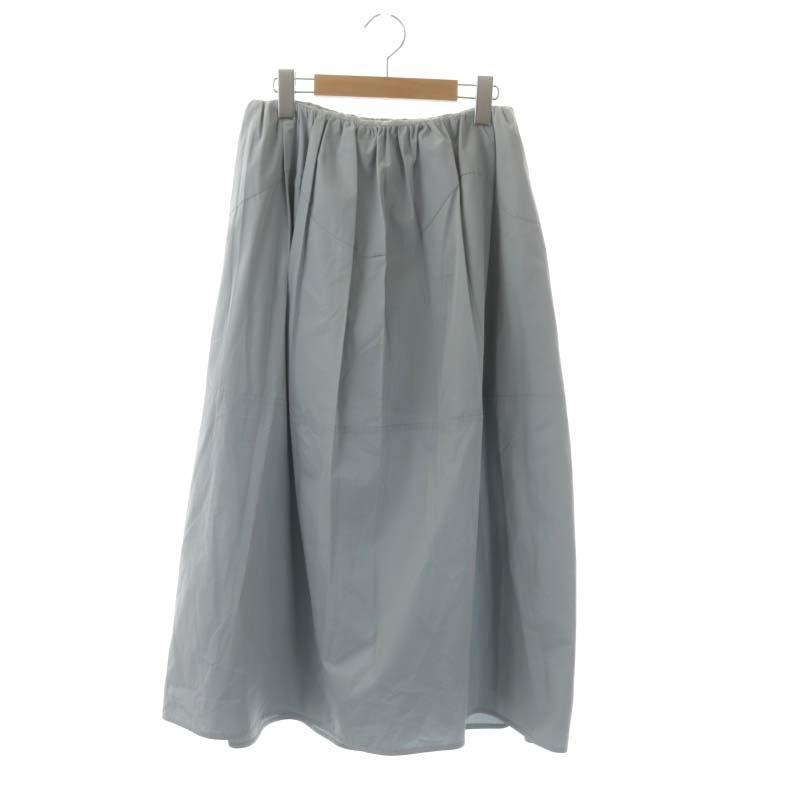 ジルサンダー JIL SANDER 23SS Gathered cotton poplin midi skirt 