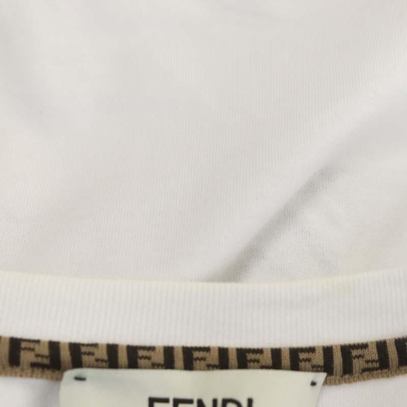 FENDI フェンディ 22SS ロゴ Tシャツ カットソー スパンコール装飾 
