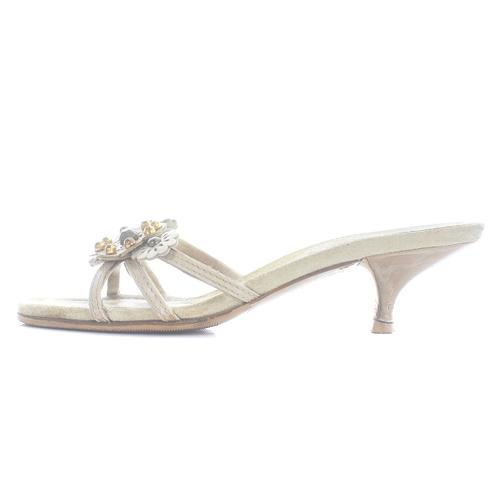 ミュウミュウ miumiu フラワーモチーフ サンダル ミュール 35.5 22.5cm 
