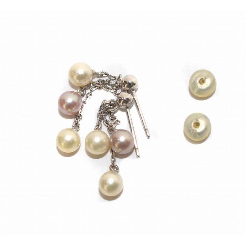 タサキ 田崎 TASAKI ベビーパール ネックレス ピアス 2点セット K18WG  