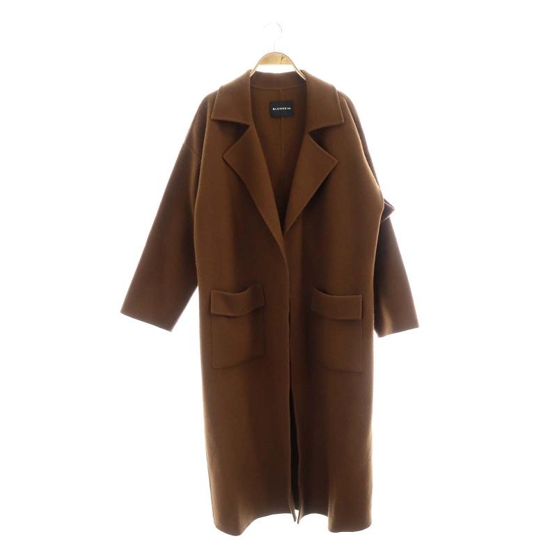 ブレンへイム BLENHEIM コート ロング ウール アウター カットアウト M 