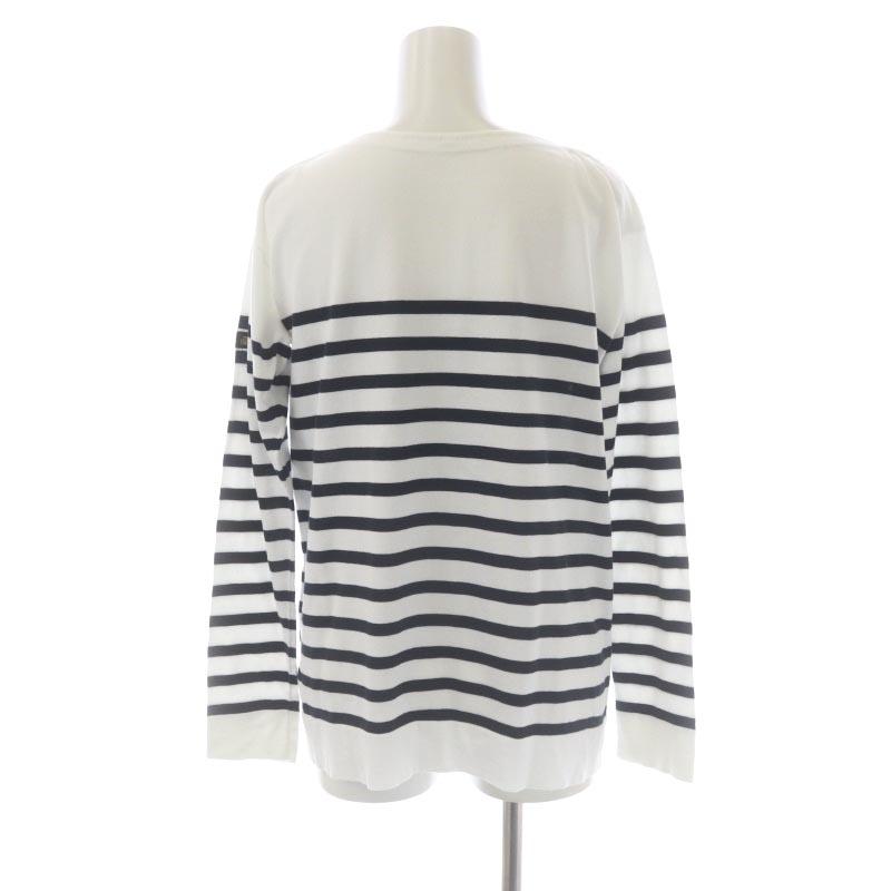 ドゥロワー Drawer 18G コットンボーダーカットソー Tシャツ 長袖 