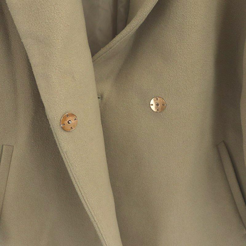 【美品】ナチュラルビューティベーシックメルトンモッサオーバーチェスターコートМ NATURAL BEAUTY BASIC ナチュラルビューティーベーシック