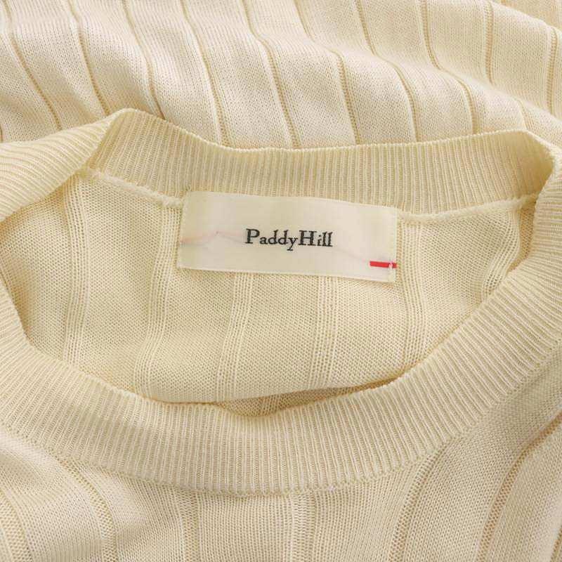 パディヒル Paddy Hill 21AW シルク リブ ニット カットソー 長袖 F 