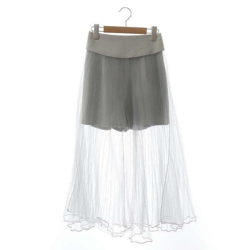 未使用品 スナイデル snidel 23SS シアープリーツチュールスカショー  