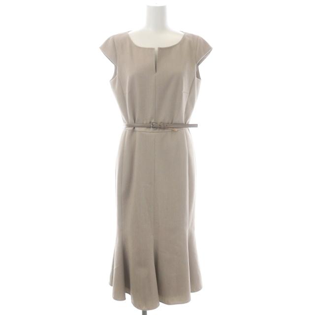 Max Mara マックスマーラ MAX MARA ウール裾フレアワンピース ロング 