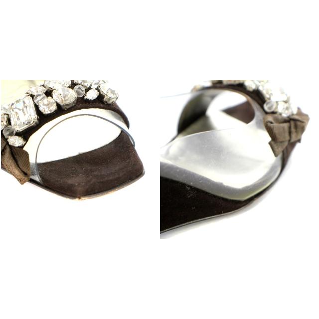 未使用 】フォクシー ブティック サンダル ウェッジソール ビジュー