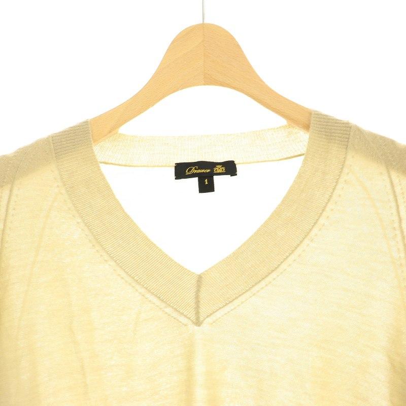 Drawer カシミアvネックニット