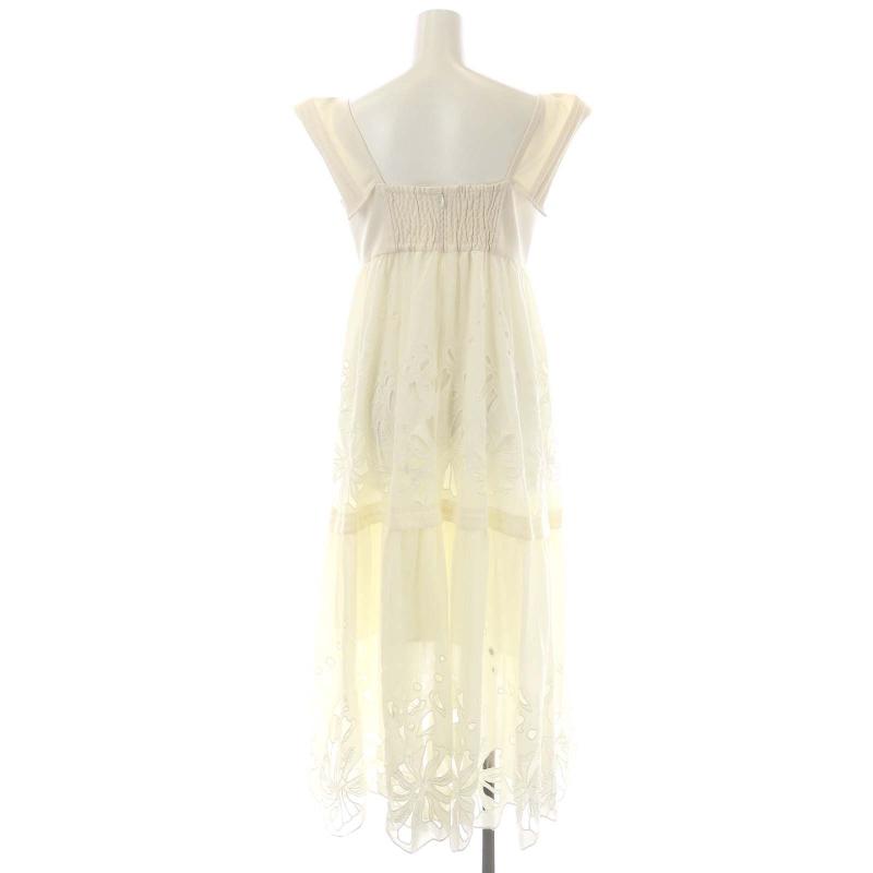 スナイデル snidel 22SS カットワーク刺繍ドレス ワンピース ロング 0  