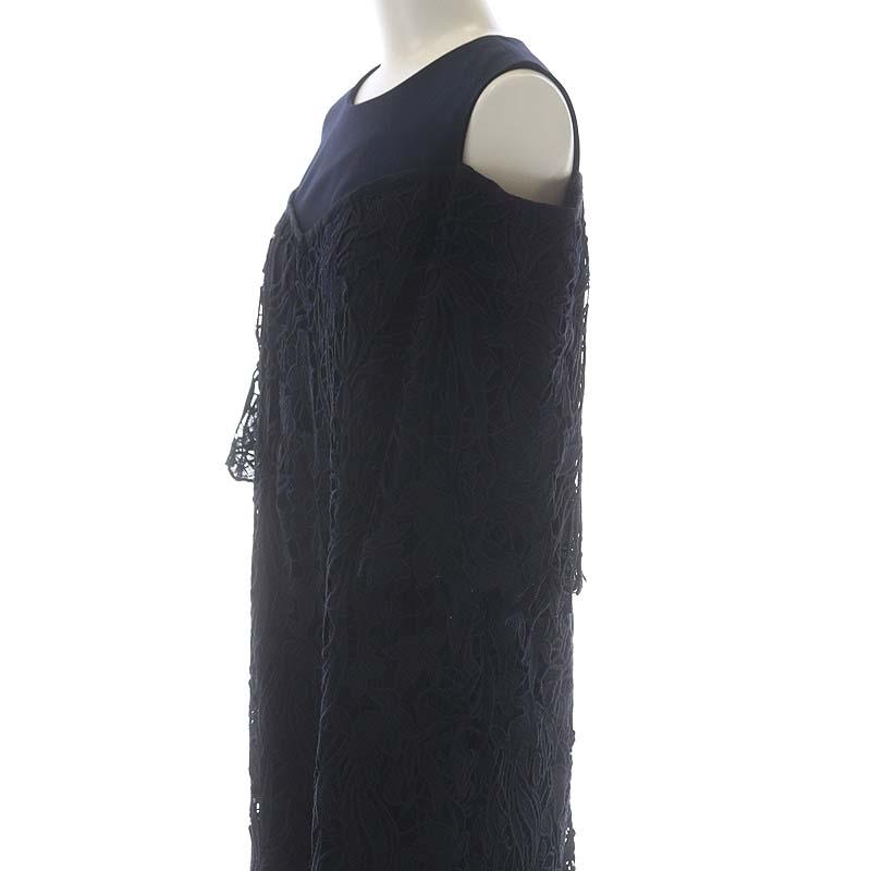 アドーア ADORE ワンピース カットワーク【36／S】裏地付き トップス 黒