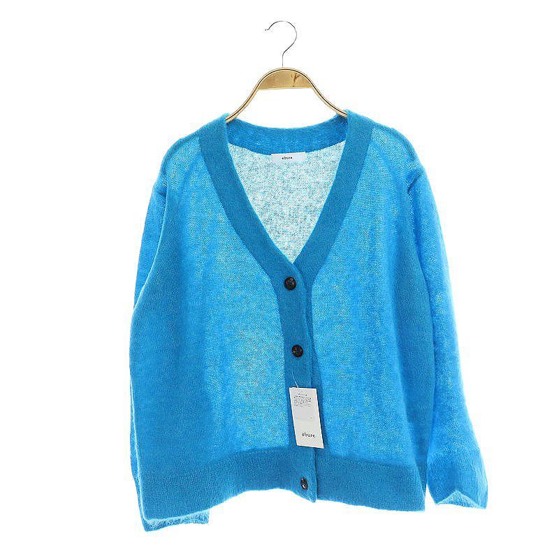 エブール ebure 23AW エアリースーリーアルパカ Vネックニット  