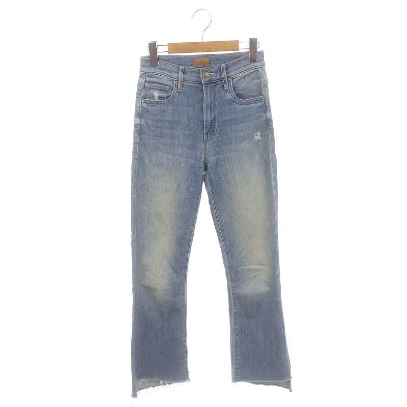 マザー mother INSIDER CROP ダメージ加工 カットオフデニムパンツ 