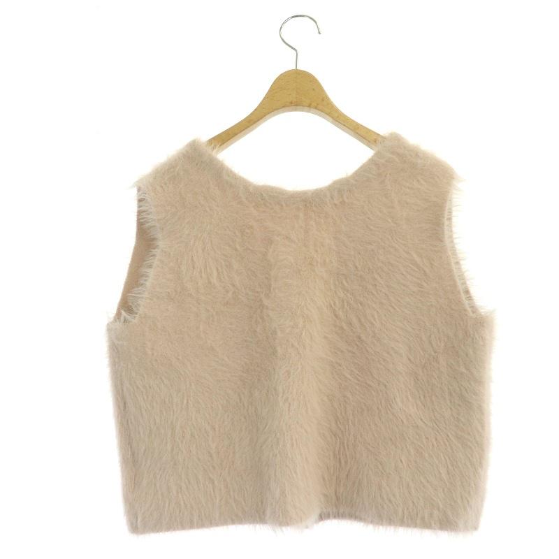 アプワイザーリッシェ Apuweiser-riche 23AW 前後2WAYフェザーニット 