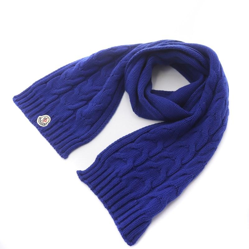 MONCLER - モンクレール MONCLER SCIARPA ロゴワッペン付き MONCLER - モンクレール MONCLER SCIARPA ロゴワッペン付き