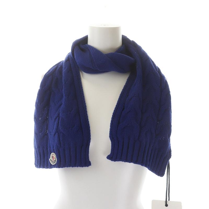 未使用品 モンクレール MONCLER SCIARPA マフラー ウール混 ニット  