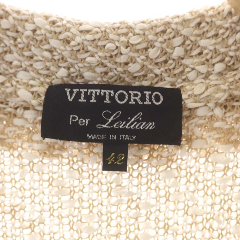 レリアン Leilian VITTORIO Per Leilian ニットジャケット テーラード 