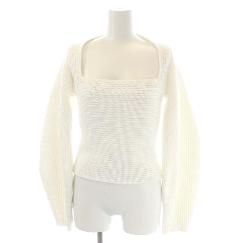 ルフィル LEPHIL 23SS フォルムスリーブニット セーター 長袖 スクエア  