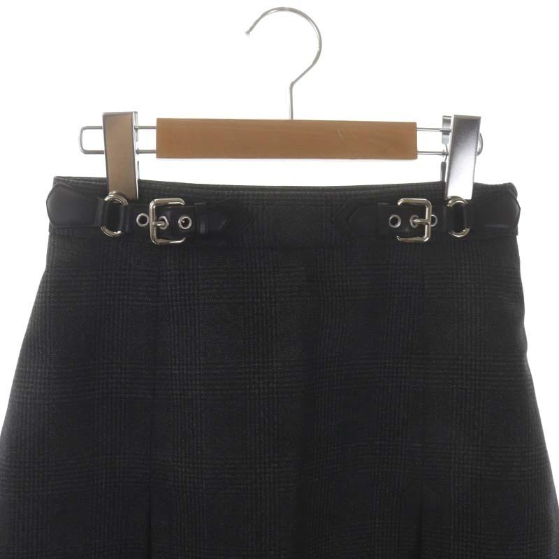 MIUMIU ミュウミュウミニスカートスカートチェック台形38