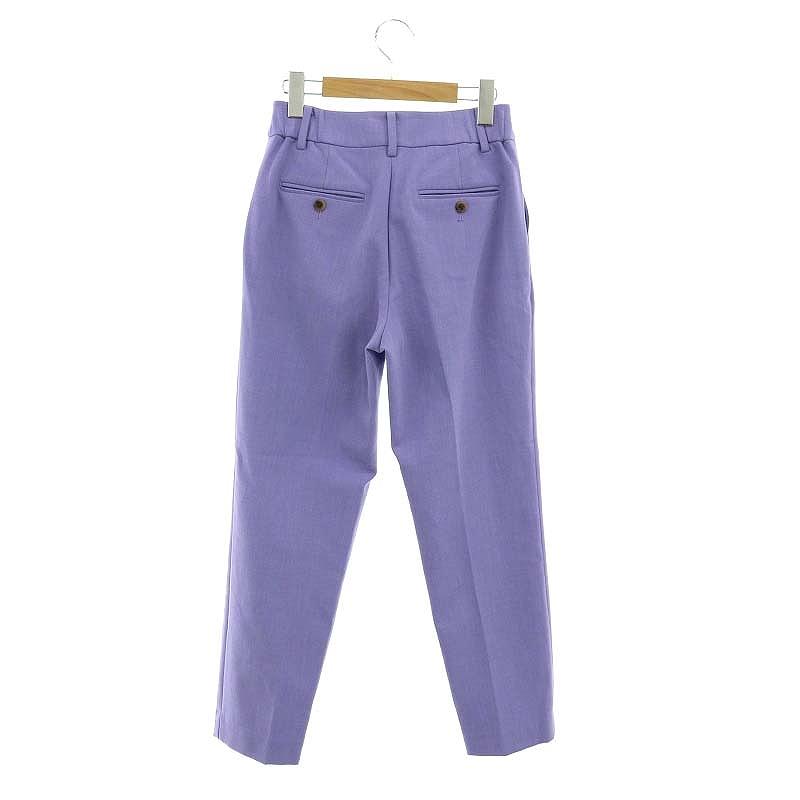 プラステ PLST PLUS STYLE テーパードパンツ タック センタープレス XS 