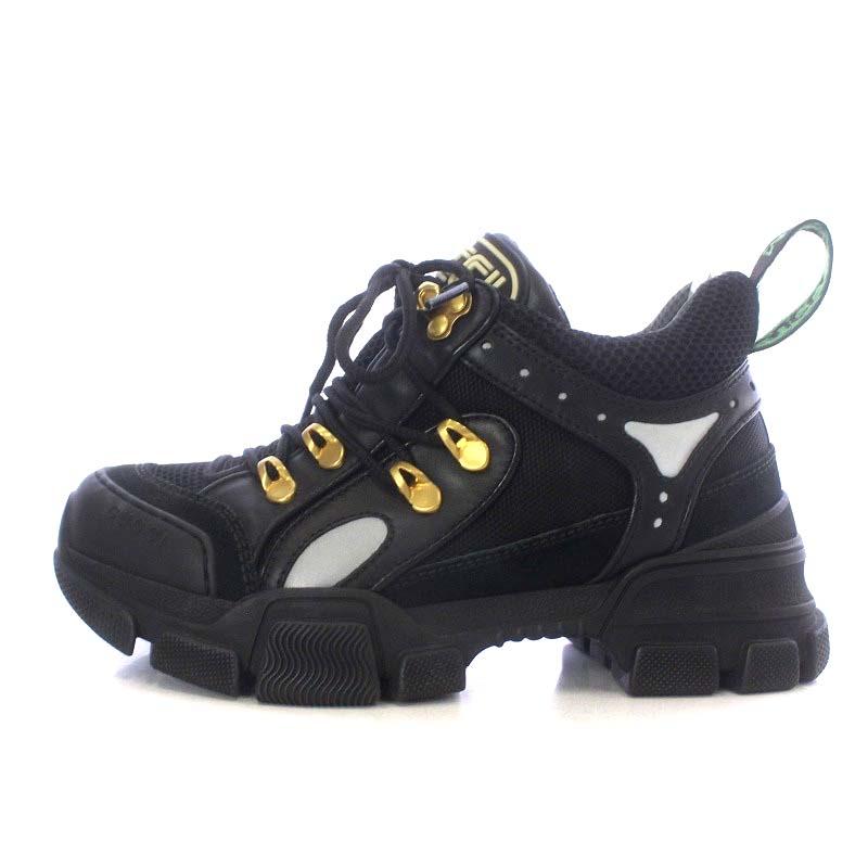 グッチ GUCCI フラッシュトレック スニーカー ローカット レザー 35.5 