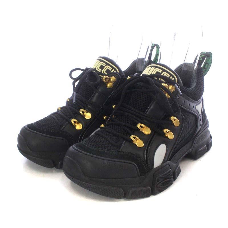 グッチ GUCCI フラッシュトレック スニーカー ローカット レザー 35.5 