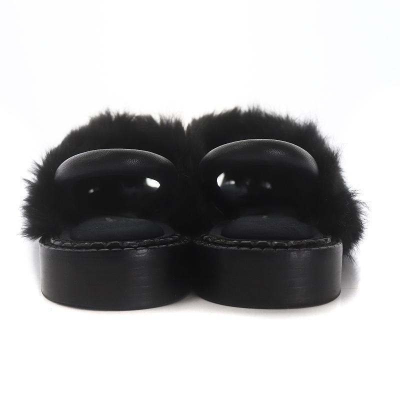 ロベールクレジュリーサンダル黒 サイズ39 未使用品